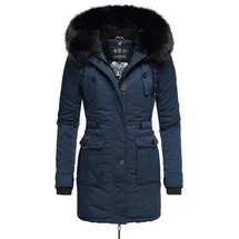Navahoo Damen, Warmer Winterparka mit Kapuze Luluna Prc blau, Gr. XS - XS