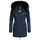 Navahoo Damen, Warmer Winterparka mit Kapuze Luluna Prc blau, Gr. XS - XS