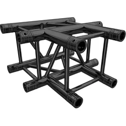 Global Truss F34 3-Weg Ecke T35 inkl. Verbinder schwarz