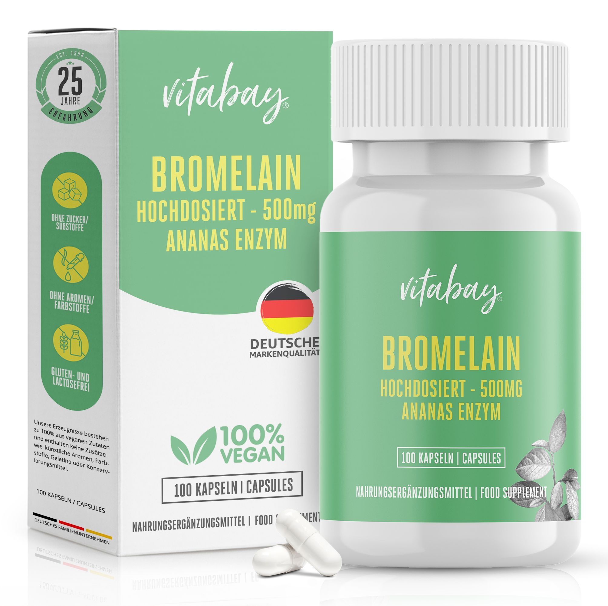 Vitabay Bromelain 500mg Kapseln 100 St