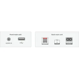 Philips TAM3205M2/12 Bluetooth-Mikrosystem/CD/UKW-Radio/USB/Audioeingang, 20 W RMS