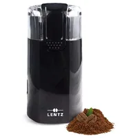 LENTZ Kaffeemühle mit Edelstahl-Schlagmesser schwarz