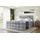 altdecor Boxspringbett BRUGO-Z KING - 160 x 200 - H3/H4 - Hellgrau