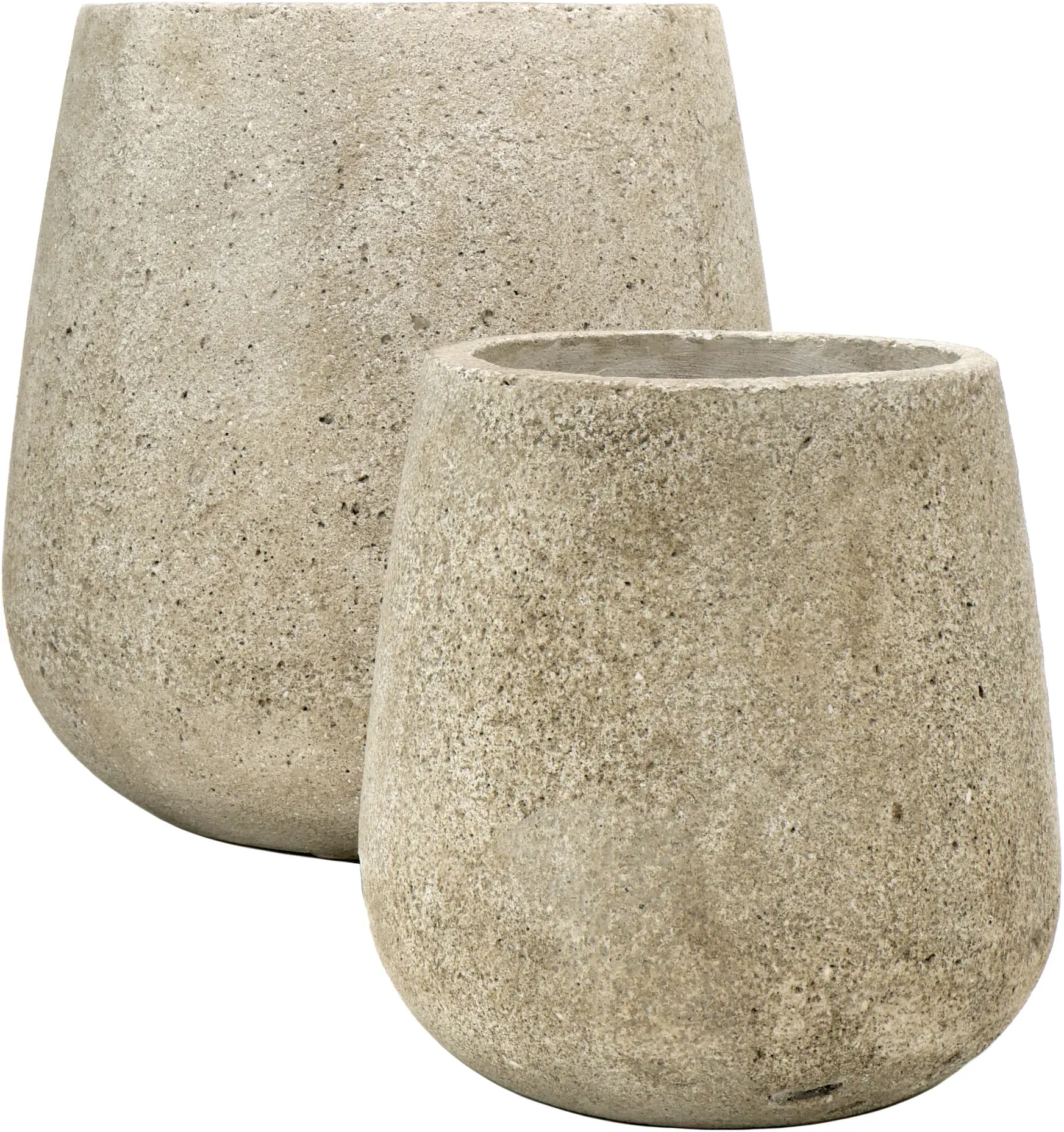 Kübel Sami - 2er Set - Kieselgrau