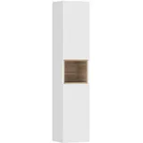 Homcom Badezimmerschrank 30 x 24 x 140 cm Weiß MDF
