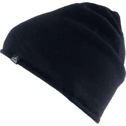 Wintermütze Edge Fein Strickmütze Unisex Beanie Mütze Lamm & Merino Wolle schwarz No Size