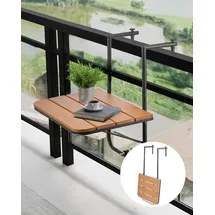 Vevor Balkontisch 595 x 40 cm Grau