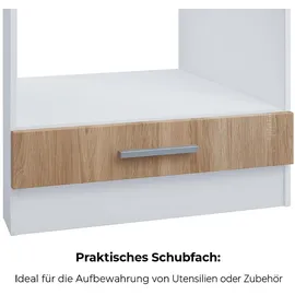 Kontor-Hermsen Unterschrank Backofenschrank 60 x 0 x 0 cm Braun