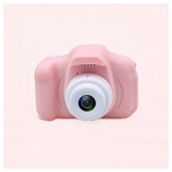 Gontence Spielzeug-Kamera Kreative Kinderkamera,1080P HD 32GB TF-Karte USB, Kamera-Schießspielzeug, Cartoon-Kinder-Digitalkamera rosa
