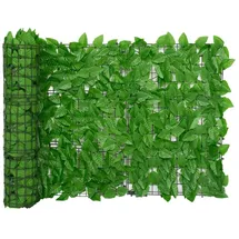 vidaXL Sichtschutzmatte mit Grünen Blättern 200 x 75 cm