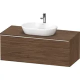 Duravit Waschtischunterschrank wandhängend „D-Neo“ 120 × 45,9 × 55 cm in Nussbaum Dunkel