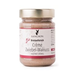 Sanchon Brotaufstrich Creme Zwiebel - Walnuss bio