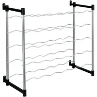 Gravidus Weinregal 30 Flaschen 30 x 30 x 90 cm Silber