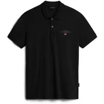 Napapijri ELBAS SS 4 KURZARM PIQUE-POLOSHIRT Herren - Schwarz