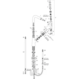 Hansgrohe Talis Select M51 edelstahl finish 72824800