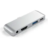 Satechi Aluminum Type-C Mobile Pro Hub für iPad Pro silber
