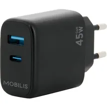 Mobilis Wandladegerät, Schwarz
