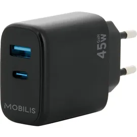 Mobilis Wandladegerät, Schwarz