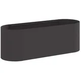 vidaXL Hochbeet im Garten 120 x 40 x 40 cm Schwarz