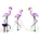 Spetebo Solar Gartenstecker Flamingo 3 LED rosa