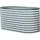 Floraworld Hochbeet Welle 160 x 80 x 82 cm Silber