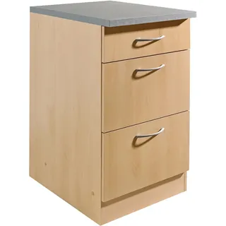 WIHO KÜCHEN Unterschrank »Kiel«, 50 cm breit, 50 cm tief, mit 2 großen Auszügen und 1 Schublade