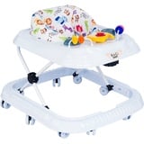 BoGi Lauflernwagen Gehfrei Lauflernhilfe Lauflernwagen Babywalker mit Spielset weiß