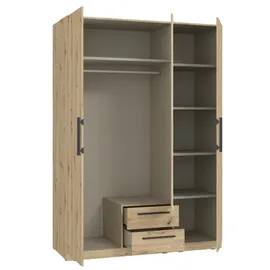 alasans Kleiderschrank CADIXO 150,6 x 212,9 x 58,9 cm Braun