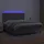 vidaXL Boxspringbett mit Matratze & LED Grau 160x200 cm Kunstleder