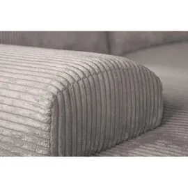 beautysofa | Ecksofa BENNY L mit Schlaffunktion und Bettkasten, Beige – Ottomane rechts – Modernes Polstersofa - Beige