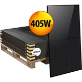 LONGi LR 405M 10x Photovoltaik Halbzellen PV Modul 405W Solarpanel full Black