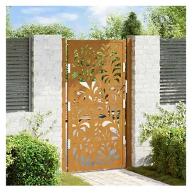 vidaXL Gartentor 105 x 180 cm Wetterfester Stahl