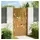 vidaXL Gartentor 105 x 180 cm Wetterfester Stahl