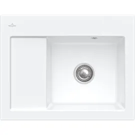 Villeroy & Boch Subway 45 Compact rechts snow white + Handbetätigung + Lochbohrungen 1 + 2