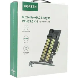 UGREEN PCIe 3.0 x4 M.2 M-Key + M.2 B-Key