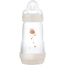 MAM Easy Start Anti-Colic Baby Bottle (260 ml) | 0+ Mon | Babyflasche mit Bodenventil | 94% Akzeptanz | 96% Hebammen-Empfehlung | 80% weniger Koliken | Fisch/beige/cotton