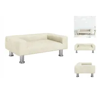 vidaXL Kindersofa Creme 70x45x26,5 cm Samt