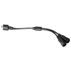 Verteilerkabel Zaunpfosten Beleuchtung - 20 cm - Farbe: Schwarz - ab 2 Lichtleisten erforderlich