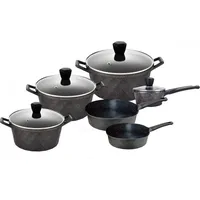 Cheffinger Diamant Topf-Set 12-tlg. Kochtopf + Deckel