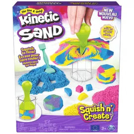 Spin Master Kinetic Sand Squish N' Create Knete 382 g mehrfarbig
