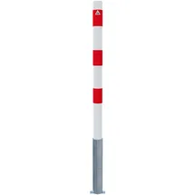 Schake Absperrpfosten Ø 60 mm 6 x 130 cm Rot/Weiß
