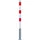 Schake Absperrpfosten Ø 60 mm 6 x 130 cm Rot/Weiß