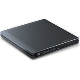 techPulse120 USB 3.0 3D Externer Blu-Ray Brenner Burner M-Disc BDXL Superdrive Blueray Rom Laufwerk BD DVD CD Slim für Computer PC Notebook Ultrabook Windows MacOS Apple iMac MacBook Pro Air Alu Grau