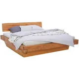 Linea Natura Balkenbett, Buche, Holz, Buche, massiv, 180x200 cm, Schlafzimmer, Betten, Doppelbetten