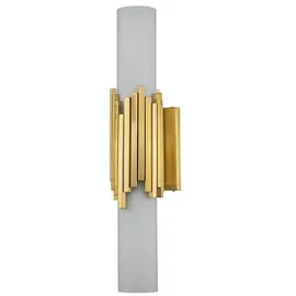 Elstead Lighting Marvele (MARVELE-2WB-AB-OPAL) Gold