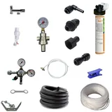 BieTal Anschlußpaket Untertisch Wasser Sprudel Tafelwassergerät & Aktivkohle Filter