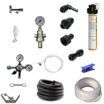 BieTal Anschlußpaket Untertisch Wasser Sprudel Tafelwassergerät & Aktivkohle Filter