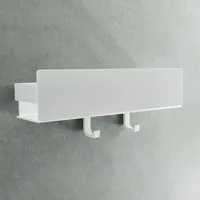 Designfabrik Hamburg Duschablage (Breite: 30 cm weiß Pulverbeschichtet)