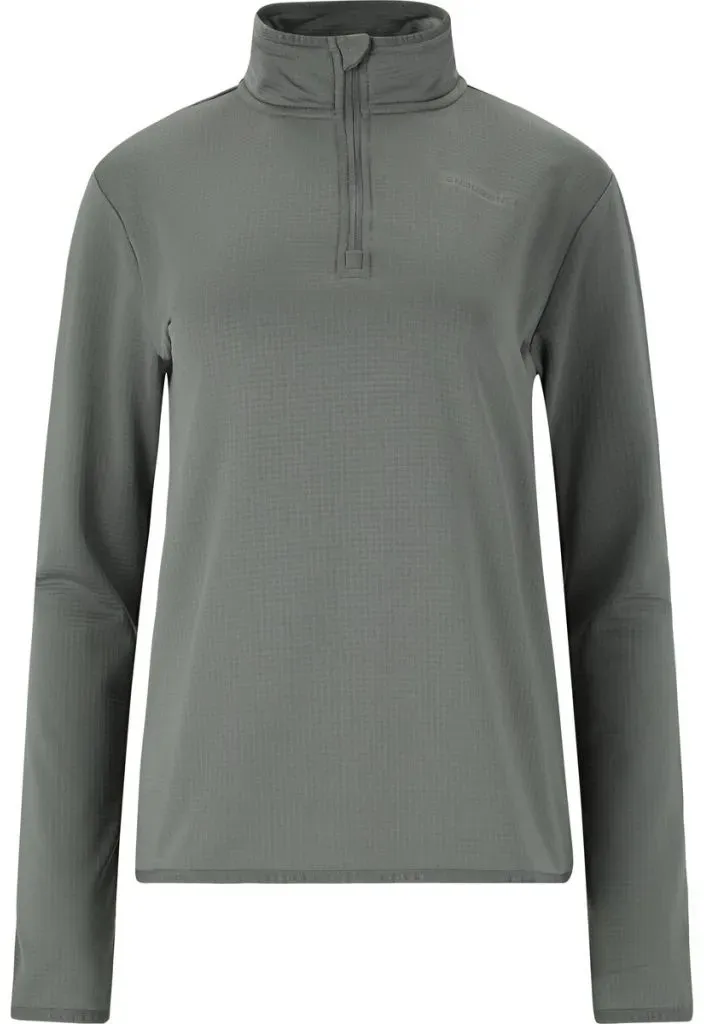 Endurance Damen Vironic Waffle Melange Loose Fit Midlayer grün