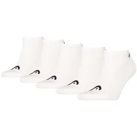 Head Sneakersocken 5 Paare Weiß 35-38